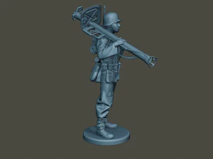 german soldier ww2 stand up g4 3D Print Model