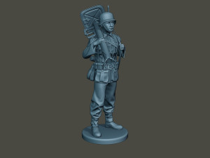 german soldier ww2 stand up g4 Modelo de Impressão 3D