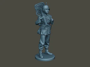 german soldier ww2 stand up g4 3D Print Model