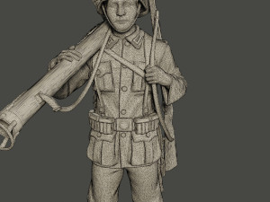 german soldier ww2 stand up g4 Modelo de Impressão 3D