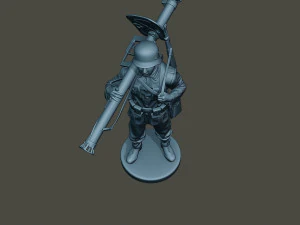 german soldier ww2 stand up g4 3D Print Model