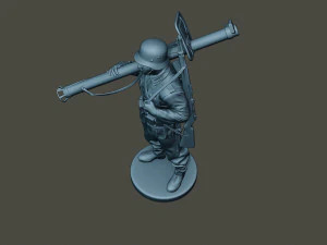 german soldier ww2 stand up g4 3D Print Model