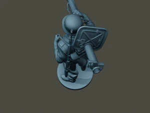 german soldier ww2 stand up g4 3D Print Model