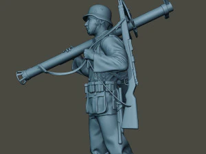 german soldier ww2 stand up g4 3D Print Model