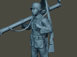 german soldier ww2 stand up g4 3D Print Model