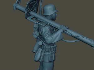 german soldier ww2 stand up g4 3D Print Model