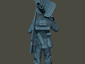 german soldier ww2 stand up g4 3D Print Model