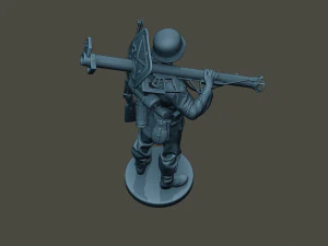 german soldier ww2 stand up g4 3D Print Model