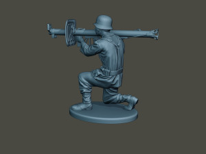 german soldier ww2 shoot crouched g4 Modelo de impresión 3D