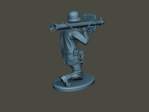 german soldier ww2 shoot crouched g4 Modelo de impresión 3D