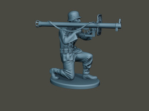 german soldier ww2 shoot crouched g4 Modelo de impresión 3D