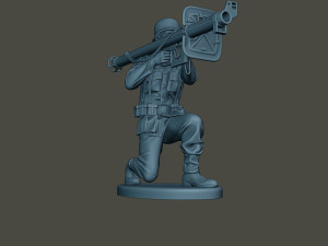 german soldier ww2 shoot crouched g4 Modelo de impresión 3D