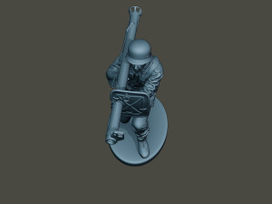 german soldier ww2 shoot crouched g4 Modelo de impresión 3D