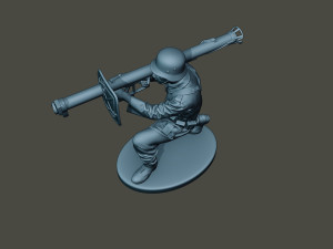 german soldier ww2 shoot crouched g4 Modelo de impresión 3D