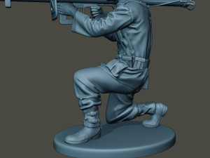 german soldier ww2 shoot crouched g4 Modelo de impresión 3D