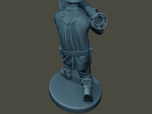 german soldier ww2 shoot crouched g4 3D Print Model