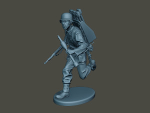 german soldier ww2 run2 g4 Model Cetak 3D
