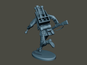 german soldier ww2 run2 g4 Model Cetak 3D