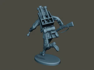 german soldier ww2 run2 g4 3D Print Model