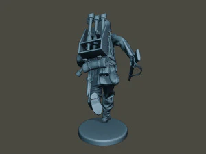 german soldier ww2 run2 g4 3D Print Model