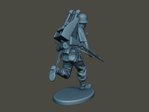 german soldier ww2 run2 g4 Model Cetak 3D