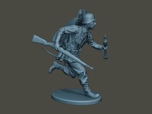 german soldier ww2 run2 g4 Model Cetak 3D
