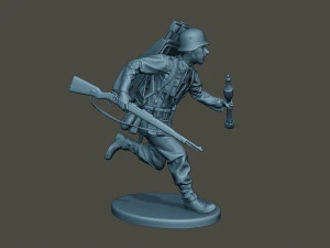 german soldier ww2 run2 g4 3D Print Model