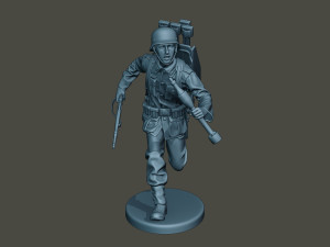 german soldier ww2 run2 g4 Model Cetak 3D