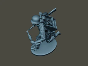 german soldier ww2 run2 g4 3D Print Model
