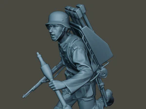 german soldier ww2 run2 g4 3D Print Model