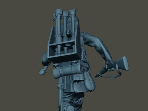 german soldier ww2 run2 g4 Model Cetak 3D