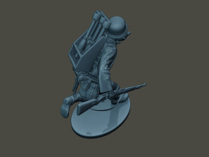 german soldier ww2 run2 g4 Model Cetak 3D