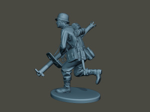 german soldier ww2 run g4 Modelo de impresión 3D