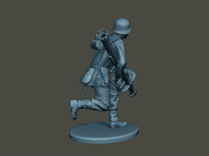 german soldier ww2 run g4 Modelo de impresión 3D