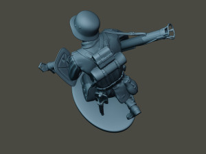 german soldier ww2 run g4 Modelo de impresión 3D
