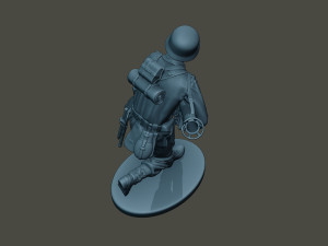 german soldier ww2 run g4 Modelo de impresión 3D