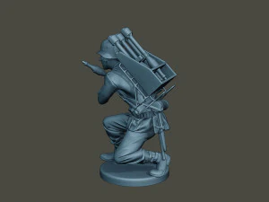 german soldier ww2 rocket g4 3D Print Model