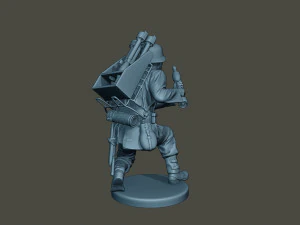 german soldier ww2 rocket g4 3D Print Model