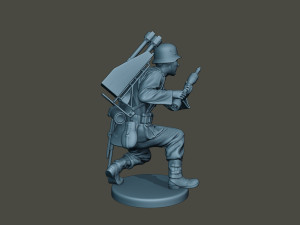 german soldier ww2 rocket g4 3Dプリントモデル