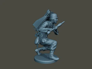 german soldier ww2 rocket g4 3D Print Model