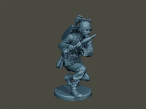 german soldier ww2 rocket g4 3D Print Model