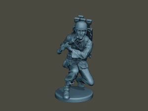 german soldier ww2 rocket g4 3D Print Model
