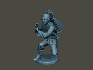 german soldier ww2 rocket g4 3Dプリントモデル