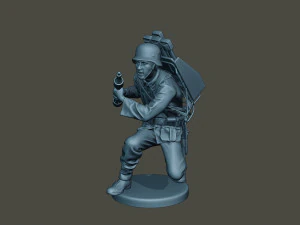 german soldier ww2 rocket g4 3D Print Model