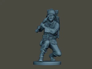 german soldier ww2 rocket g4 3D Print Model