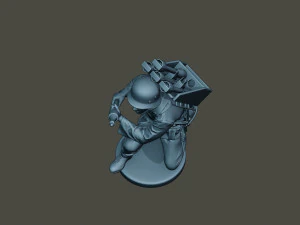 german soldier ww2 rocket g4 3D Print Model