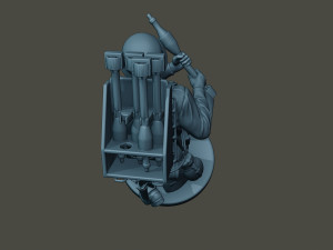 german soldier ww2 rocket g4 3Dプリントモデル