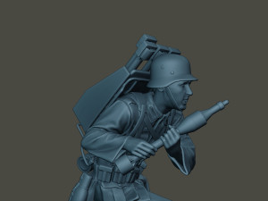 german soldier ww2 rocket g4 3Dプリントモデル