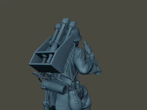 german soldier ww2 rocket g4 3D Print Model