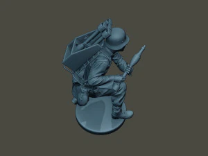 german soldier ww2 rocket g4 3D Print Model